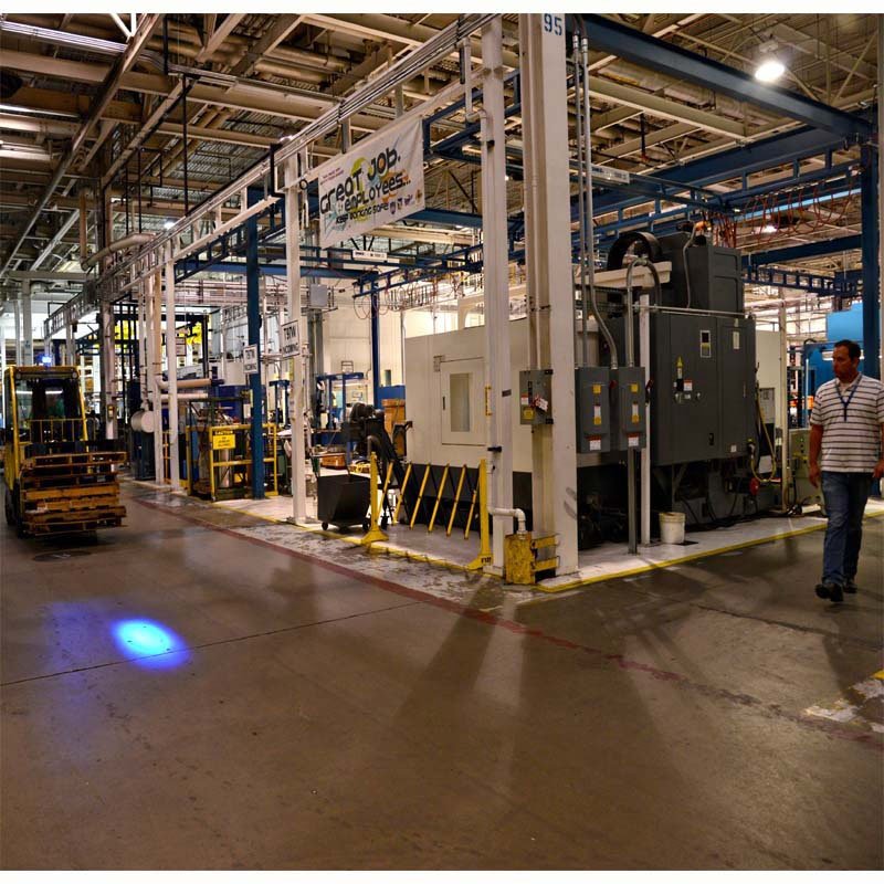 Forklift blue light image