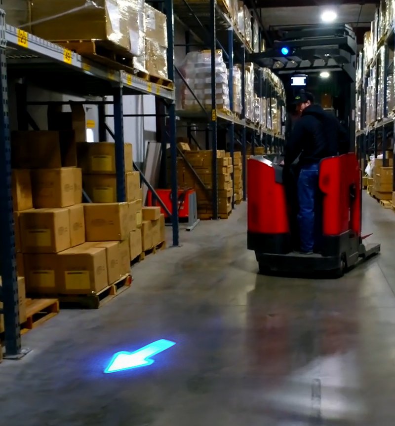 Forklift Blue Arrow Light