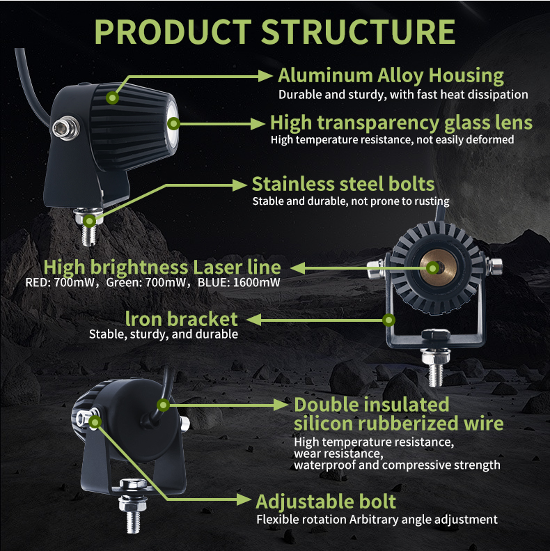 Safety Guidance Laser Line Projector