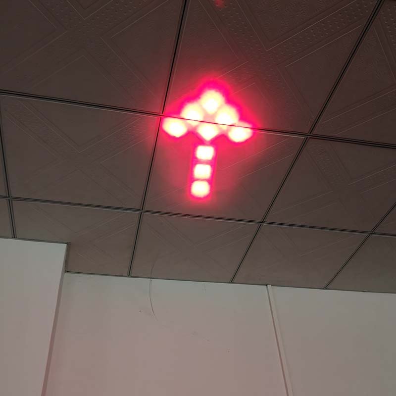 forklift blue arrow light image