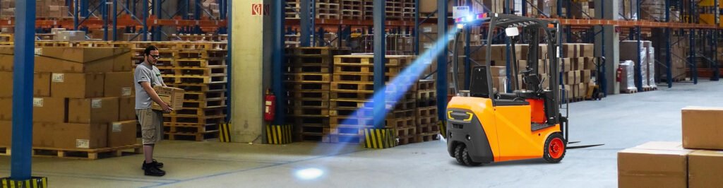 forklift blue light